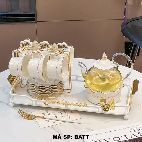 Bộ ấm trà thiên nga trắng BATT