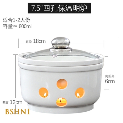 Bếp sứ hâm nóng thức ăn BSHN