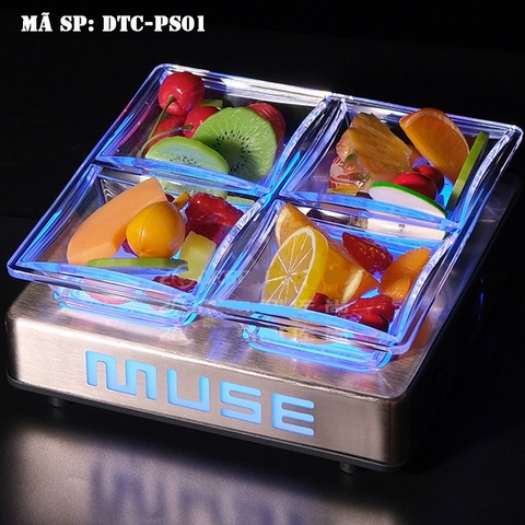 Đĩa trái cây ô vuông phát sáng DTCPS