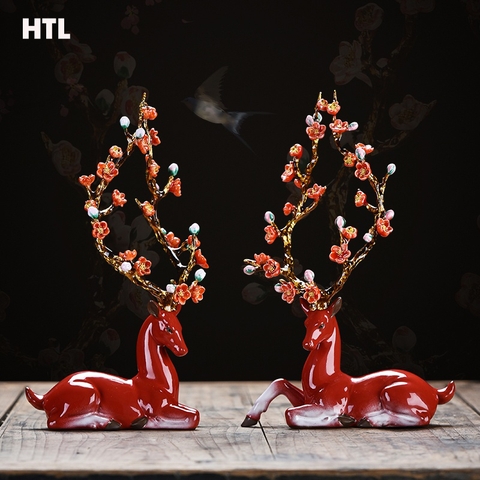 Hươu tài lộc gốm sika HTL