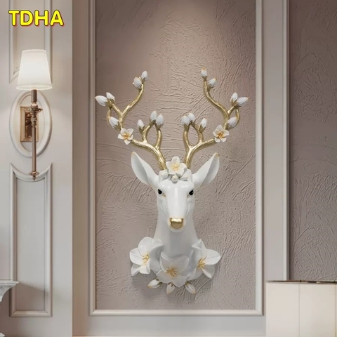 Tượng đầu hươu treo tường TDHA