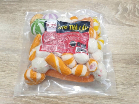 Viên thả lẩu hỗ hợp LC mix 10 loại gói 500g