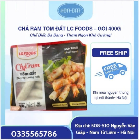CHẢ RAM TÔM ĐẤT LC FOODS – GÓI 400G