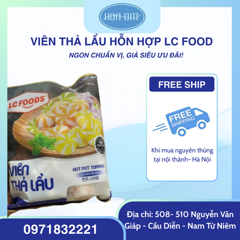 Viên thả lẩu hỗn hợp LC foods gói 500g