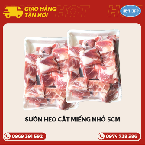 Sườn heo cắt miếng nhỏ khay 1kg