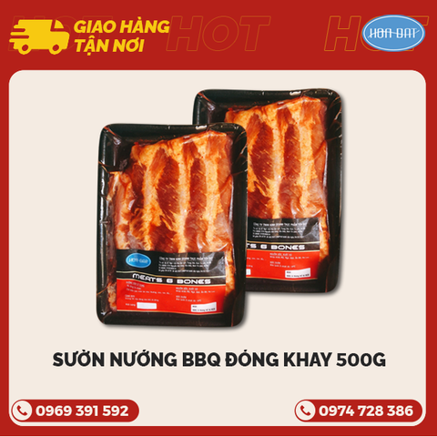 Sườn nướng BBQ Tiến Đạt đóng khay 500g