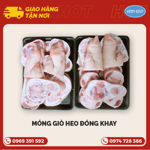 🐷 Móng giò Heo sau cắt lát khay 1kg