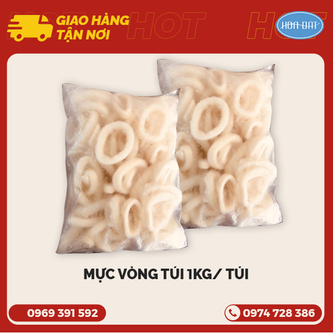 Mực vòng ( net 650g ) túi 1kg