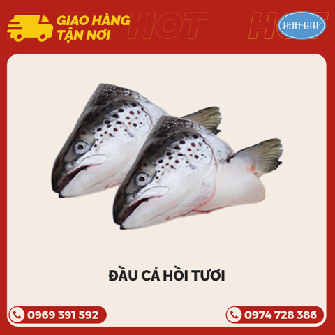 Đầu cá hồi tươi