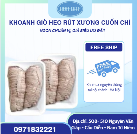 Khoanh giò heo trước rút xương cuốn chỉ
