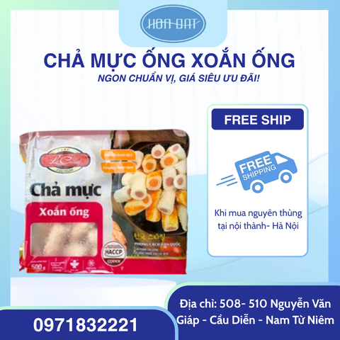 Chả Mực ống xoắn ống gói 1kg