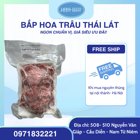 Bắp hoa trâu thái lát đóng khay 500g