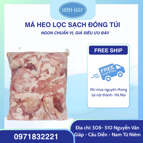Má heo lọc sạch đóng túi 5kg