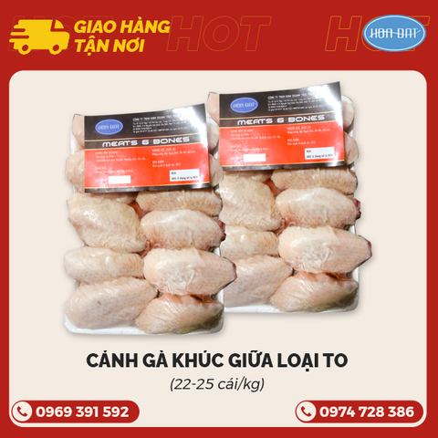 Cánh gà khúc giữa  Hungary to túi 1kg