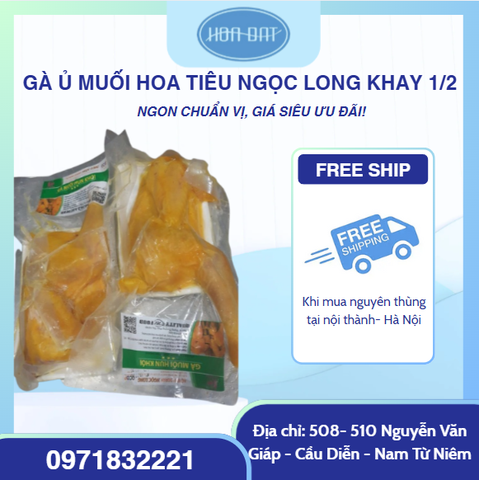 Gà ủ muối hoa tiêu Ngọc Long khay 1/2 con