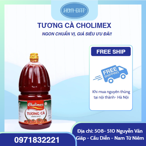 Tương cà Cholimex chai 2.1kg ( Thùng* 6 can )