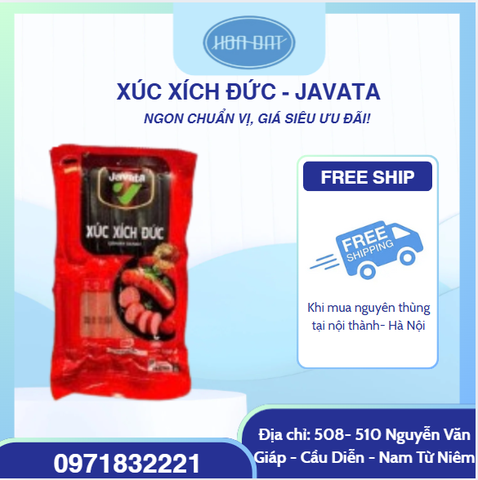 𝐇𝐎𝐓: XÚC XÍCH ĐỨC - JAVATA 500g ( 10 cây / gói)