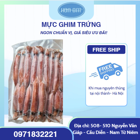 Mực ghim trứng A 9-12A net8 - khay 1kg