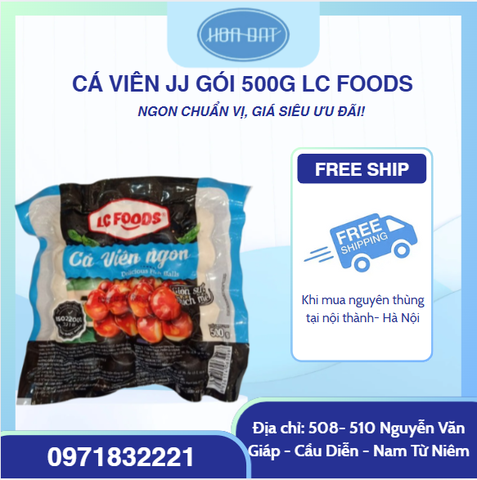 Cá viên JJ  gói 500g 160v của LC Foods