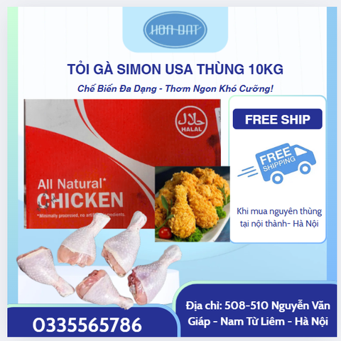 🍗 TỎI GÀ NHỎ SIMON NHẬP KHẨU USA – THÙNG 10KG TIỆN LỢI