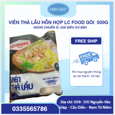 Viên thả lẩu hỗn hợp LC foods gói 500g