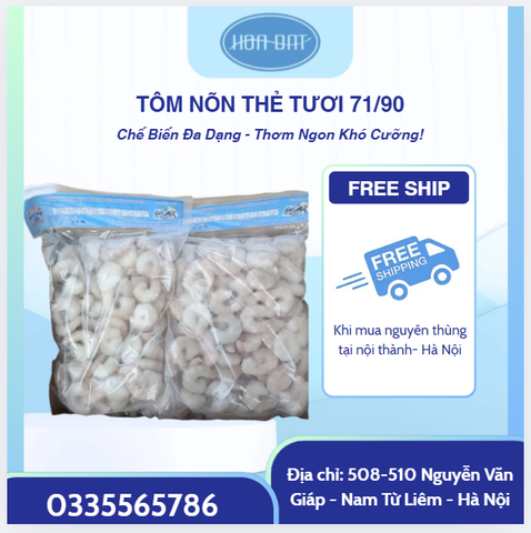 TÔM THẺ TƯƠI BÓC NÕN - thùng 10kg