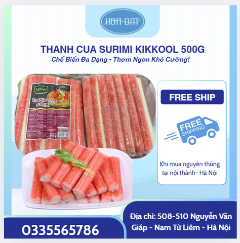 THANH CUA SURIMI KITKOOL GÓI 500G