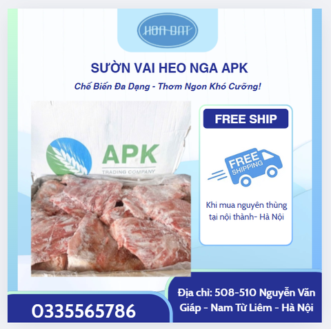 SƯỜN VAI HEO NGA APK (thùng ~18 - 25kg)