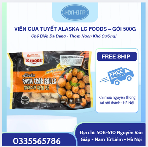 VIÊN CUA TUYẾT ALASKA LC FOODS – GÓI 500G