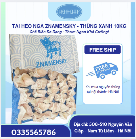 TAI HEO NGA ZNAMENSKY - THÙNG XANH 10KG