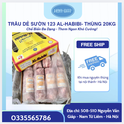 TRÂU DẺ SƯỜN 123 Al-HABIBI- THÙNG 20KG