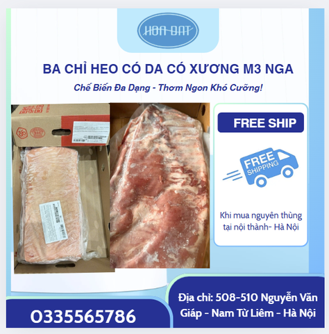 BA CHỈ HEO CÓ DA CÓ XƯƠNG M3 NGA