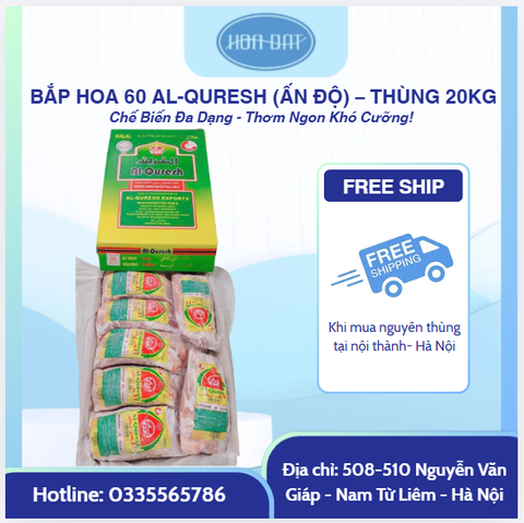 BẮP HOA 60 AL-QURESH (ẤN ĐỘ) – THÙNG 20KG