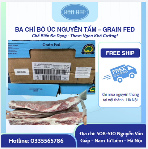 BA CHỈ BÒ ÚC NGUYÊN TẤM – GRAIN FED