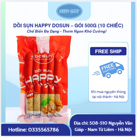 DỒI SỤN HAPPY DOSUN – GÓI 500G (10 CHIẾC)
