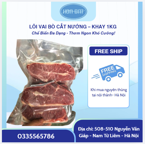 Lõi vai Bò thái nướng hút chân không 1kg