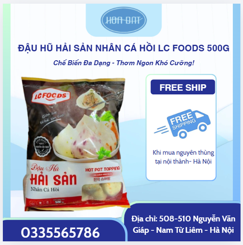 Đậu Hũ Hải Sản Nhân Cá Hồi LC FOODS 500g