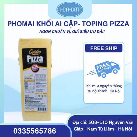 Phomai Ai Cập - 𝐓𝐨𝐩𝐩𝐢𝐧𝐠 𝐏𝐢𝐳𝐳𝐚 - 𝐒𝐢𝐞̂𝐮 𝐧𝐠𝐨𝐧 khối 2kg * 5 khối/ thùng