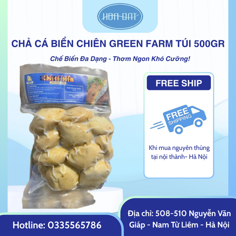 CHẢ CÁ BIỂN GREEN FARM TÚI 500GR