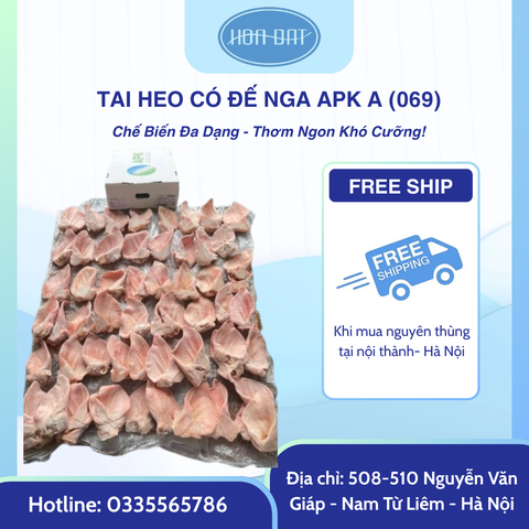 Tai heo có đế Nga APK A ( nhà máy 069) 16kg