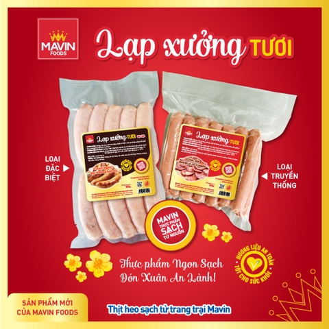 Lạp Xưởng Tươi Mavin Truyền thống 500gr