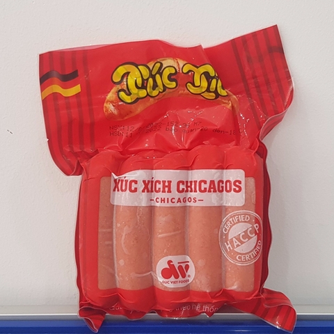 Xúc xích Chicago Đức Việt 500gr ( 10 cây)