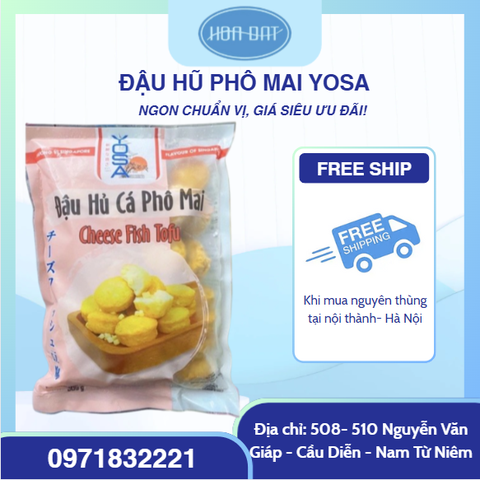 Đậu hũ cá phô mai Yosa gói 454g