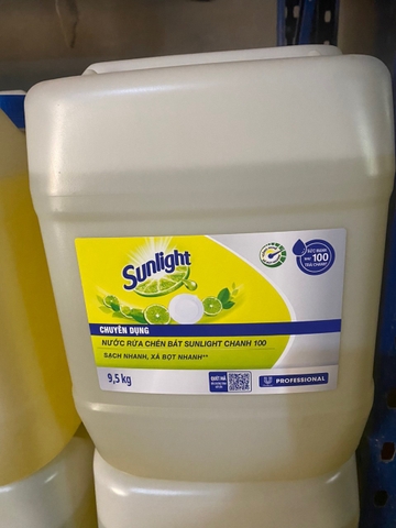 Nước rửa chén Sunlight Chanh 9,5 kg