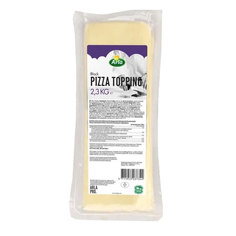 PHÔ MAI MOZZARELLA PIZZA TOPPING ARLA KHỐI 2,3KG