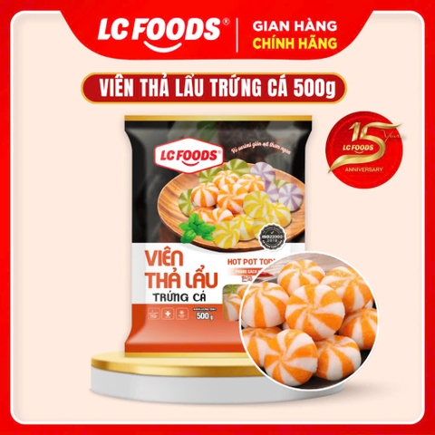 Viên thả lẩu trứng cá LC foods gói 500g