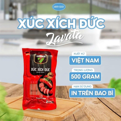 𝐇𝐎𝐓: XÚC XÍCH ĐỨC - JAVATA 500g ( 10 cây / gói)