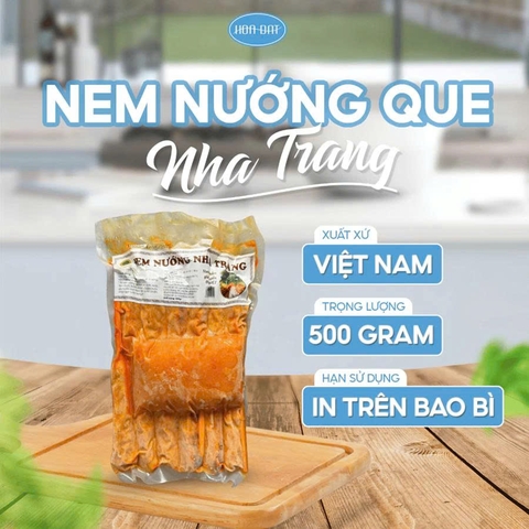 Nem nướng que Nha Trang gói 500g (12 que)