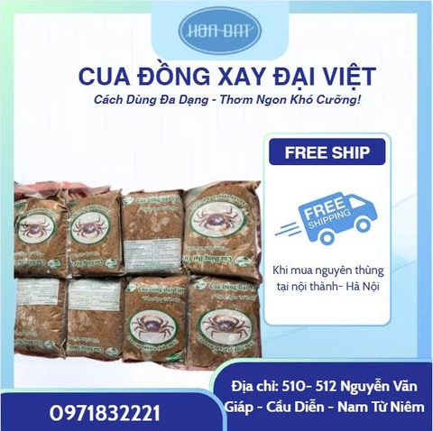 Cua đồng xay Đại Việt túi 1kg