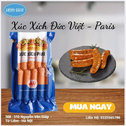 Xúc xích Pari Gói 500g (10 chiếc)